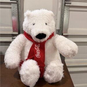 Coca-Cola White Polar Bear with Red Scarf